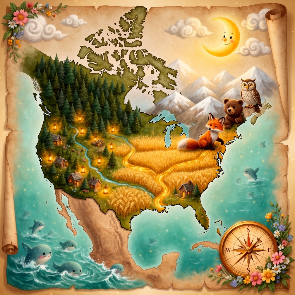 Free Enchanted Map Adventure Image - Illustration, Storybook, Fairytale ...