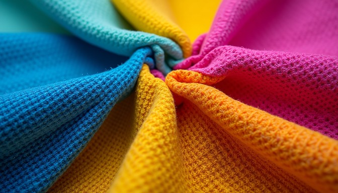 Diffused Check Textiles Download Vibrant Textile Macro Image - Textile, Macro, Vibrant | StockCake