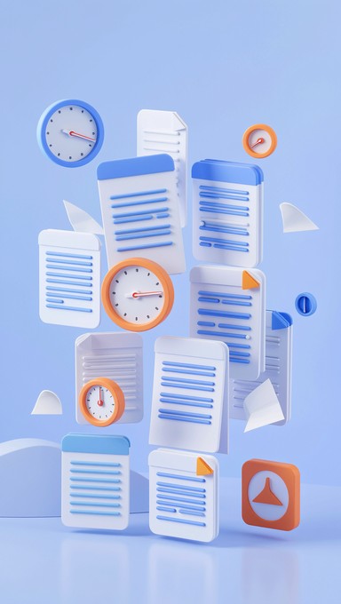 Free Pending Tasks Visualization Image - 3d, Illustration, Documents ...