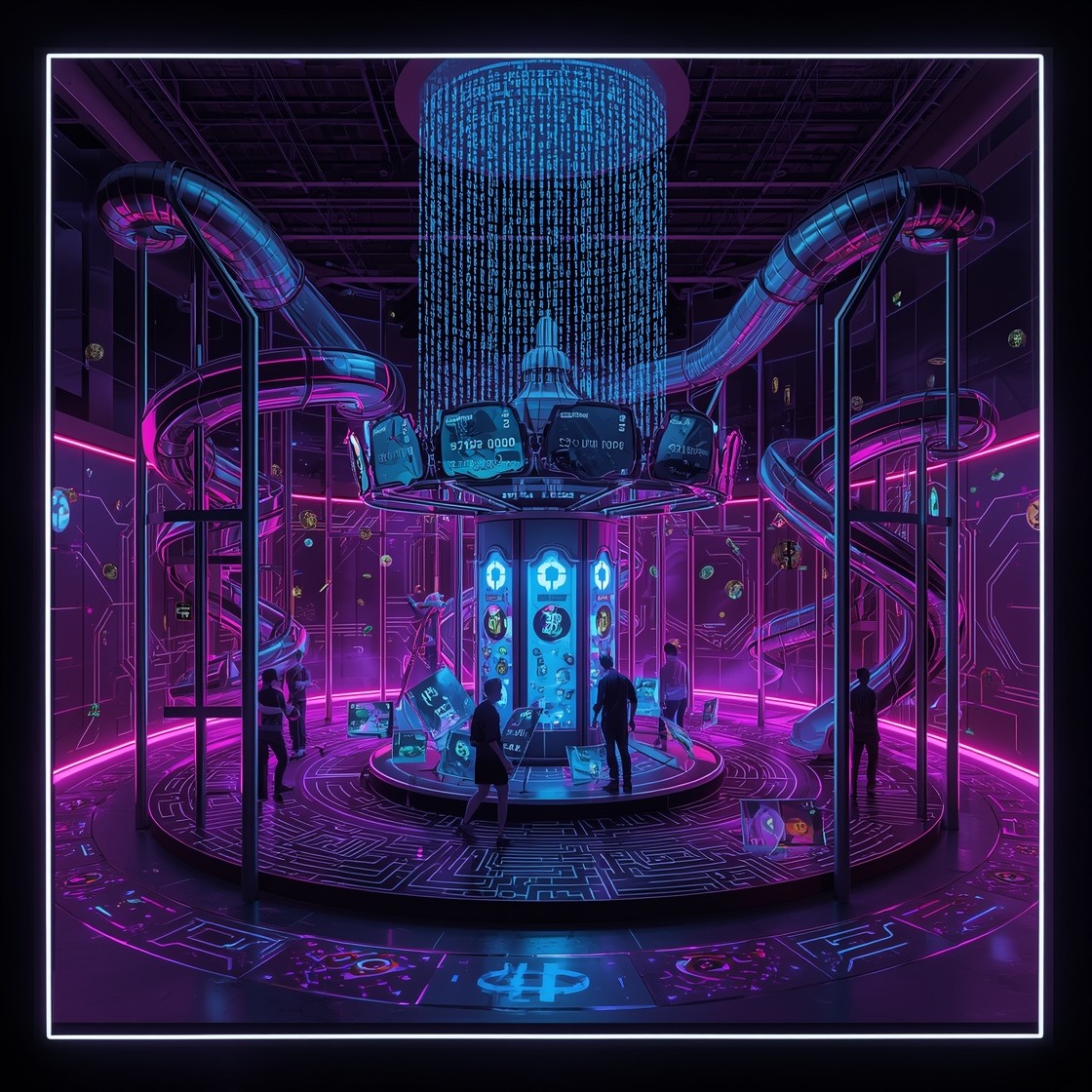Free Neon Money Playground Image - Cyberpunk, Neon, Playground ...