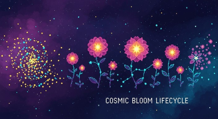 Free Celestial Bloom Lifecycle Image - Cosmic, Bloom, Celestial ...