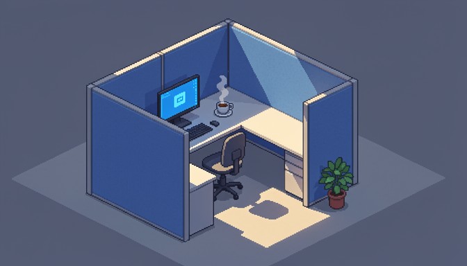 Free Endless Cubicle Grid Image - Cubicles, Isometric, Pixels ...