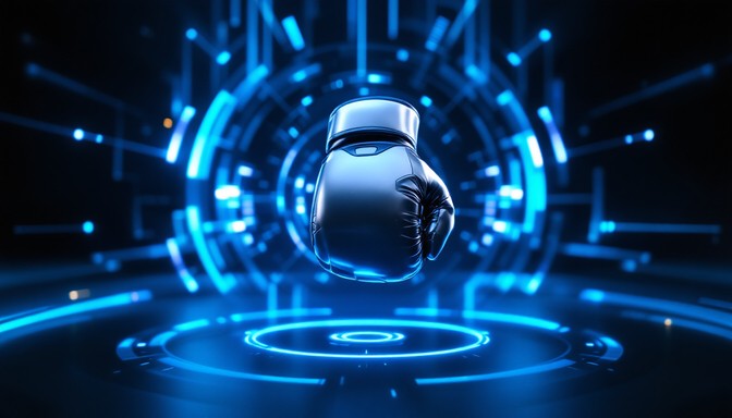 Free Neural Boxing Technology Image - Futuristic, Boxing, Holographic ...