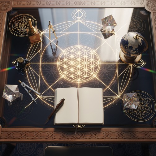 Free Sacred Geometry Workspace Image - Workspace, Desk, Geometry ...