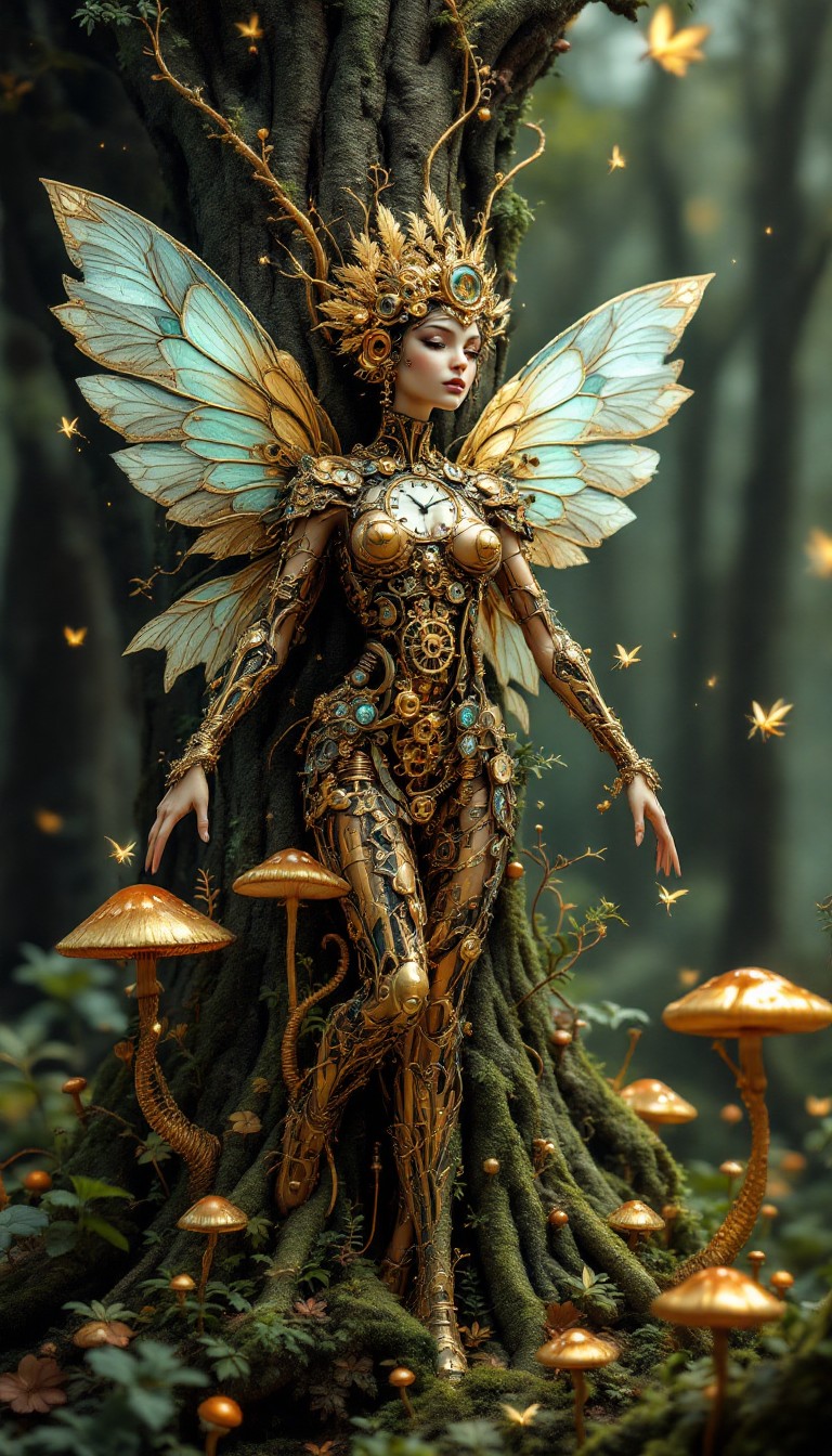 Free Clockwork Woodland Sprite Image - Steampunk, Clockwork, Sprite ...