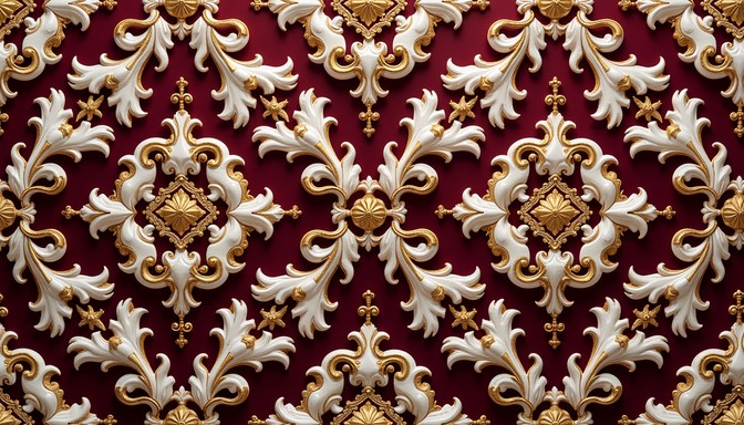 Free Golden Baroque Scrollwork Image - Baroque, Scrollwork, Damask ...