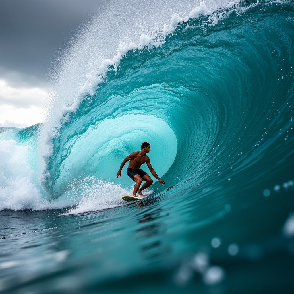 Free Perfect Barrel Ride Image - Surfing, Barrel, Wave | Download at ...