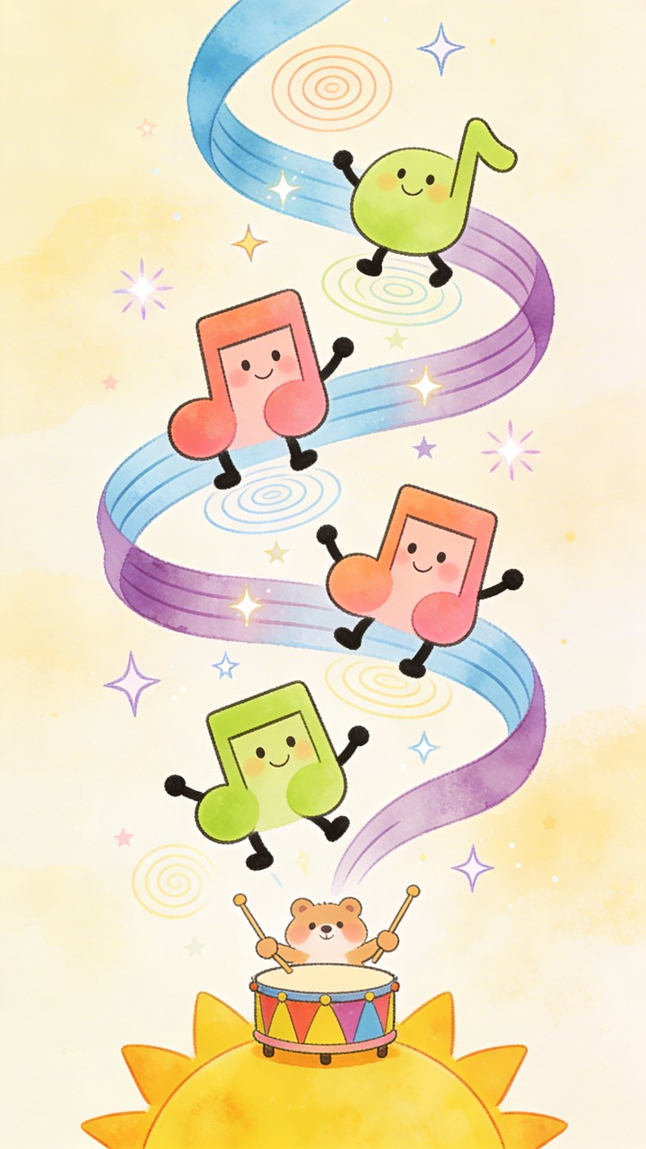 Music Note Dance Free Musical Notes Dance Image - Illustration, Children, Music ...