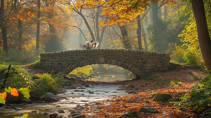 Free Autumn Bridge Serenity Image - Autumn, Bridge, Forest | Download ...