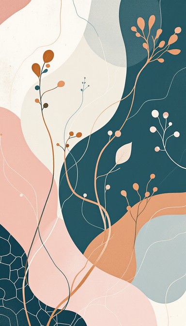 Free Botanical Circle Design Image - Botanical, Floral, Abstract ...