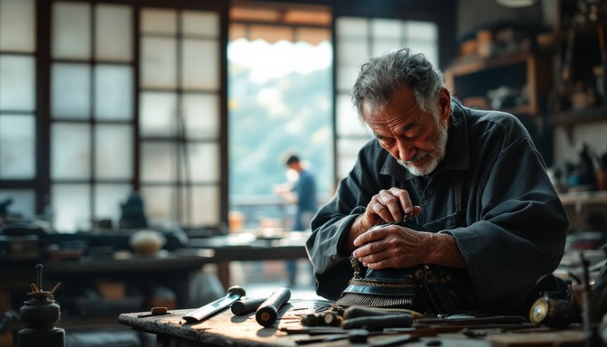 Working Samurai Free Master Craftsman Working Photo - Craftsman, Japanese, Samurai ...