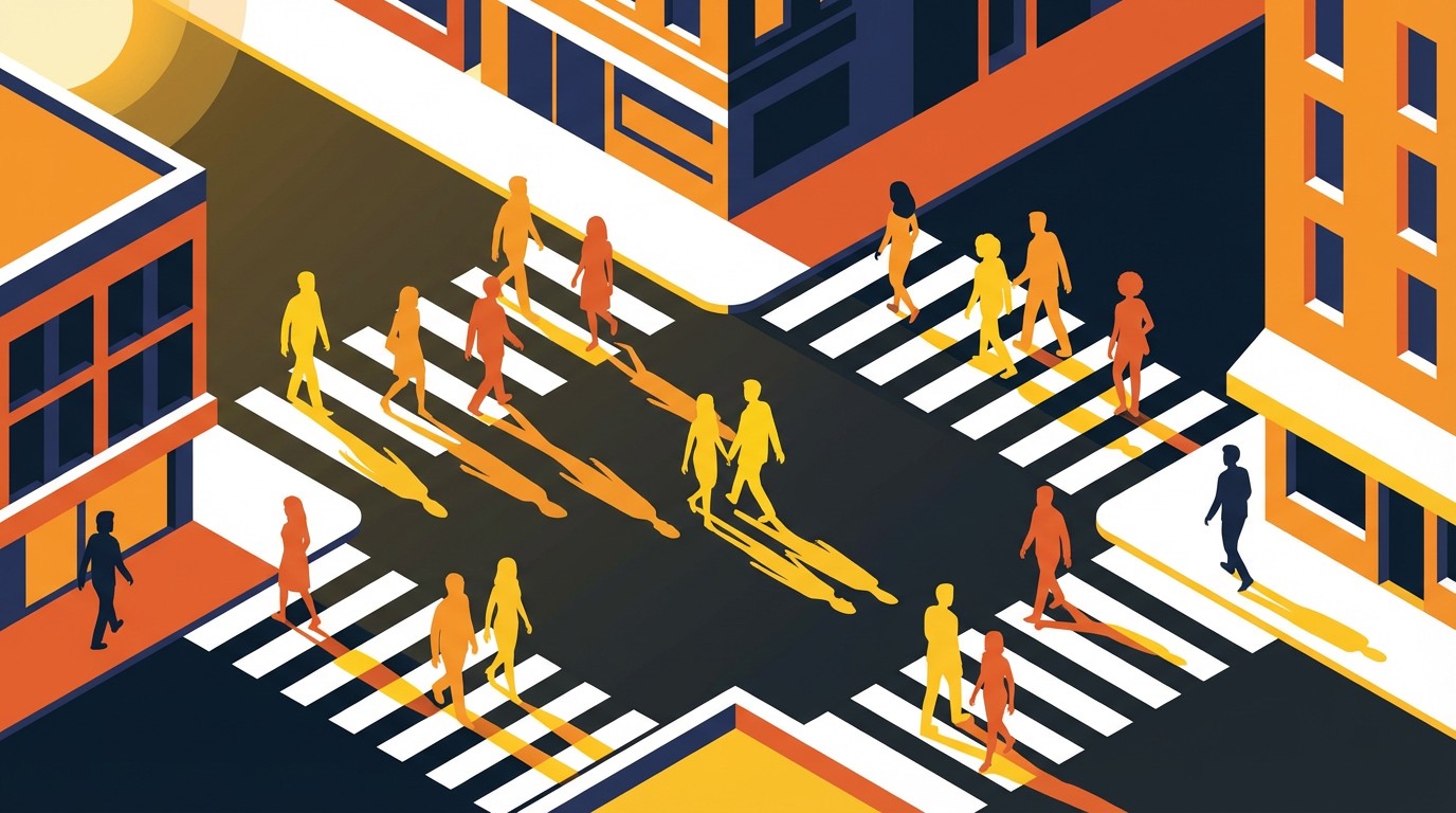 Free Urban Crossing Energy Image - Isometric, Illustration, Pedestrian ...