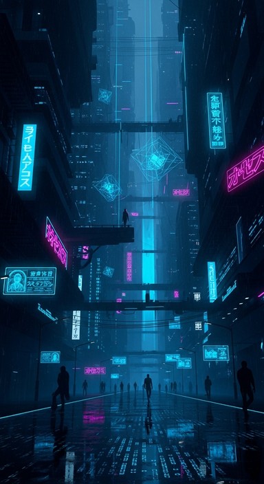 Free Neon Vertical Metropolis Photo - Cyberpunk, Neon, Futuristic ...