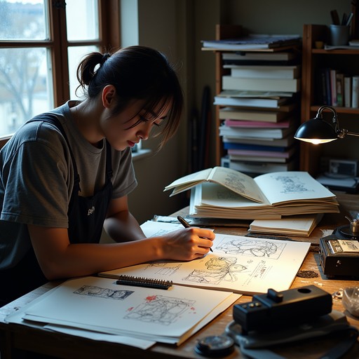 Free Artist at work Image - Illustrator, Artist, Drawing | Download at ...