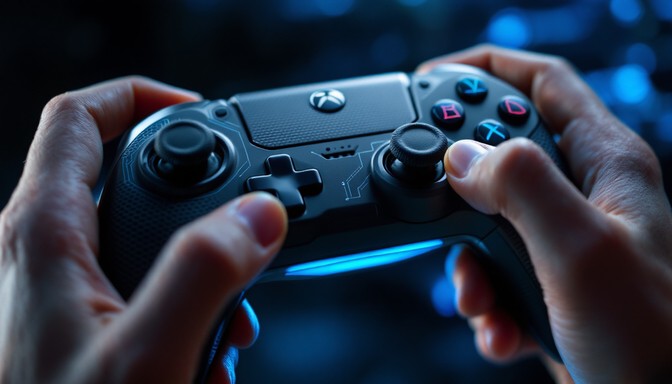 Free Gaming in Blue Image - Gaming, Controller, Blue | Download at ...