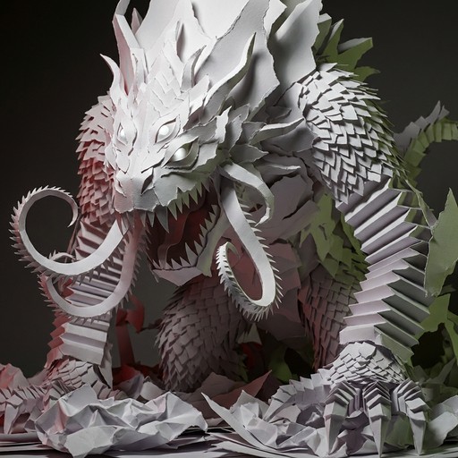 Monster Open Paper Free Paper Monster Sculpture Image - Paper, Sculpture, Monster ...