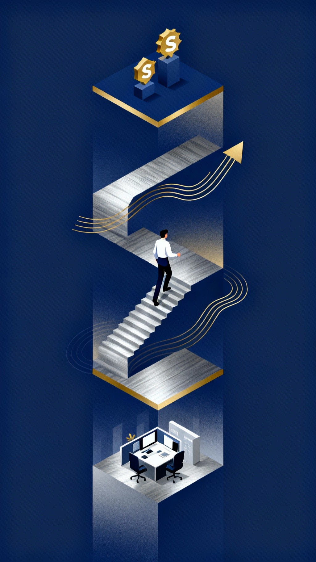 Free Ascending Corporate Ladder Image - Business, Corporate, Success ...