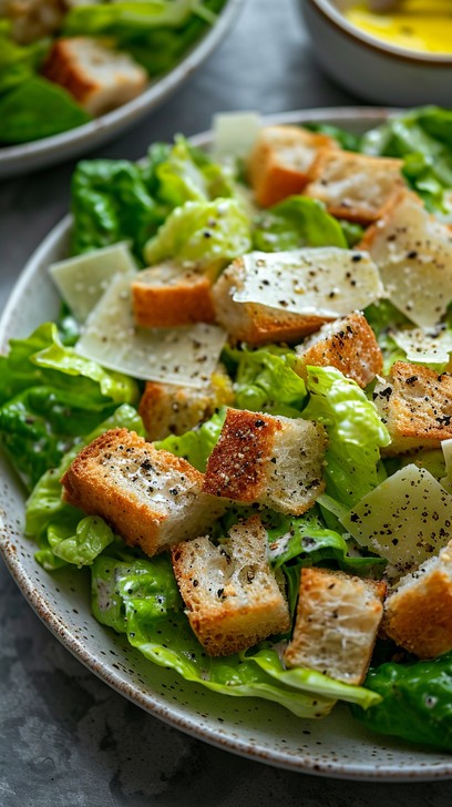 Free Fresh Caesar Closeup Image - Salad, Parmesan, Cheese | Download at ...