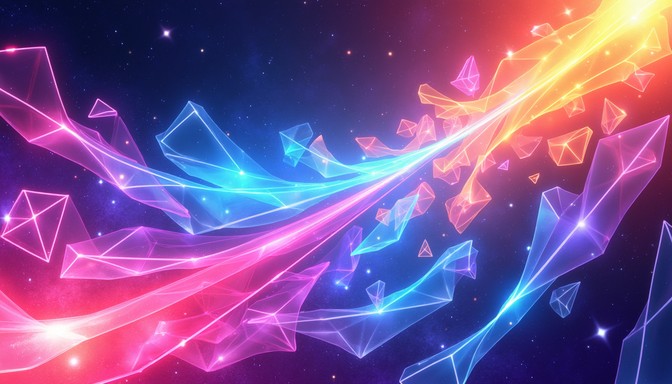 Free Vibrant Energy Stream Image - Geometric, Abstract, Anime ...