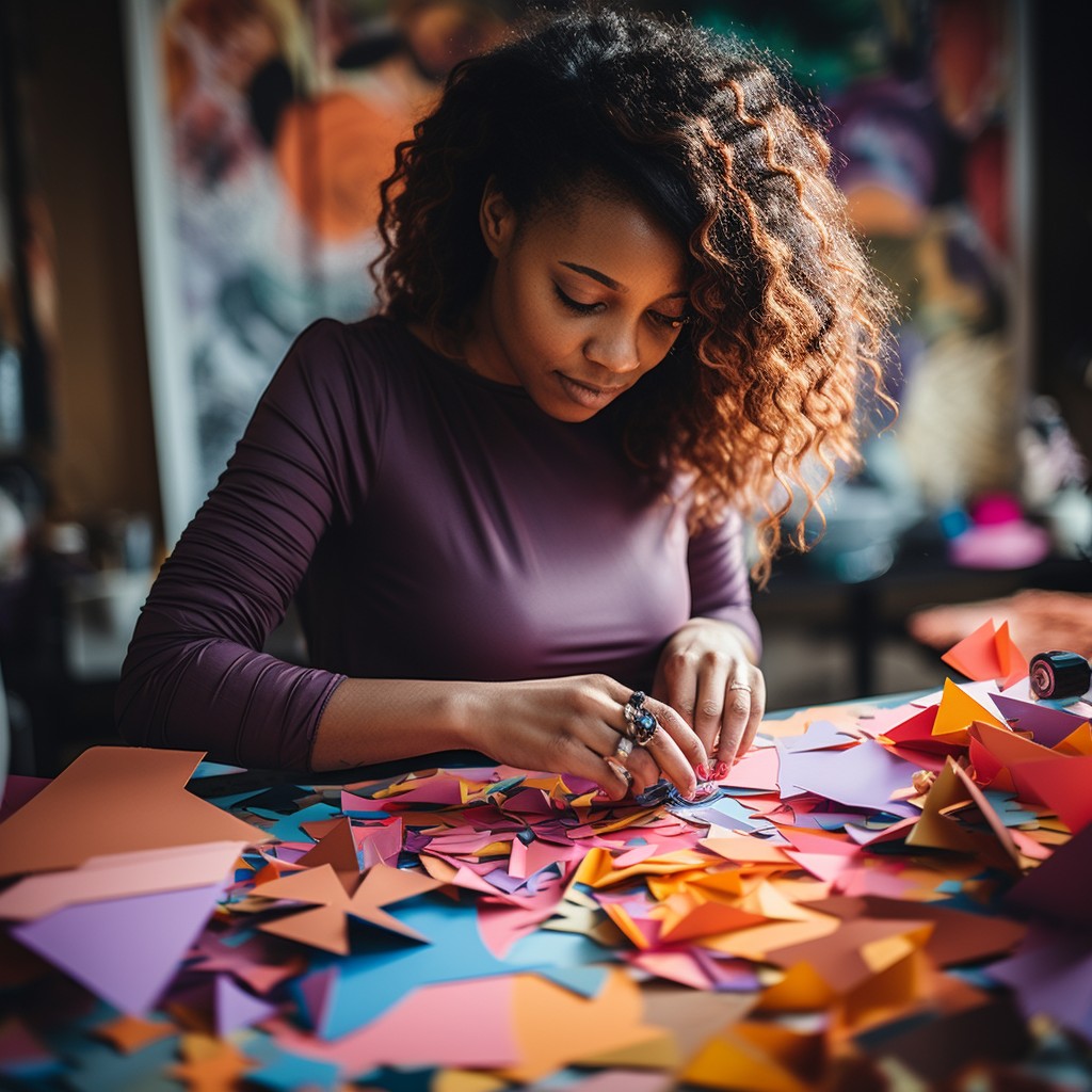 Free Crafting Colorful Origami Image - Craft, Woman, Origami | Download ...