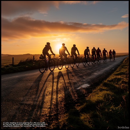 Free Cyclists at Sunset Image - Cycling, Sunset, Road | Download at ...