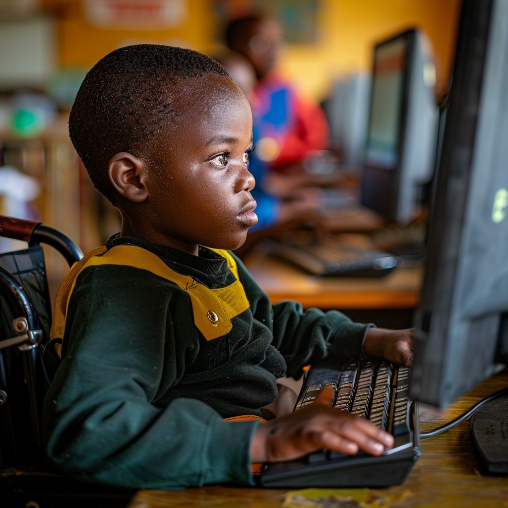 Free Child Using Computer Photo - Child, Computer, Learning | Download ...