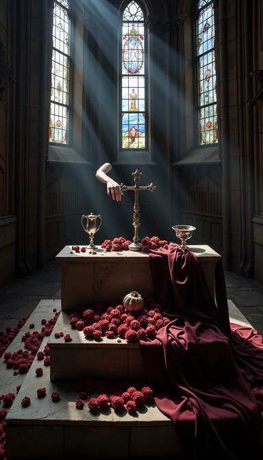 Offeing Roses Free Sacred Rose Offering Image - Gothic, Cathedral, Altar | Download ...