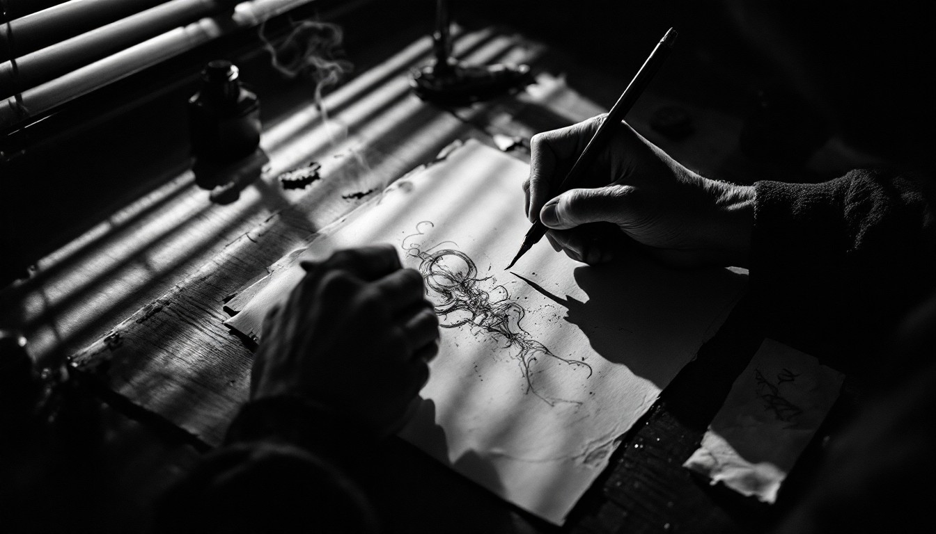 Free Mysterious Sketch Emerging Image - Noir, Mystery, Drawing ...
