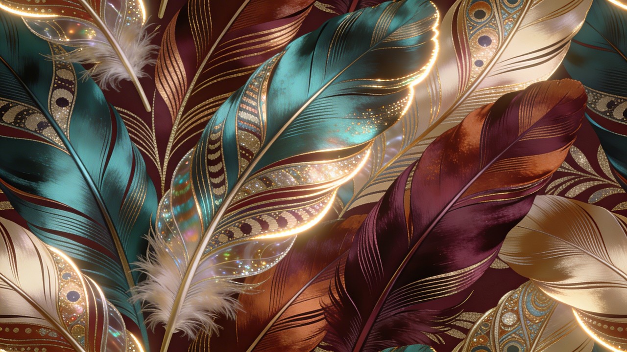 Free Iridescent Feather Pattern Image - Feather, Feathers, Pattern ...