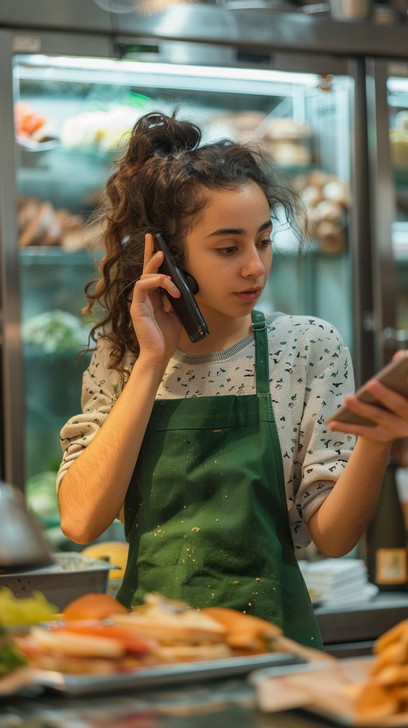 Free Chef Taking Calls Image - Chef, Multitasking, Phone | Download at ...