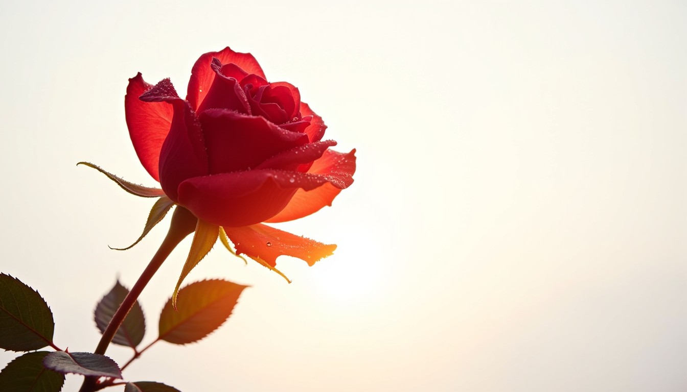 Free Backlit Crimson Rose Image - Rose, Crimson, Backlit | Download at ...