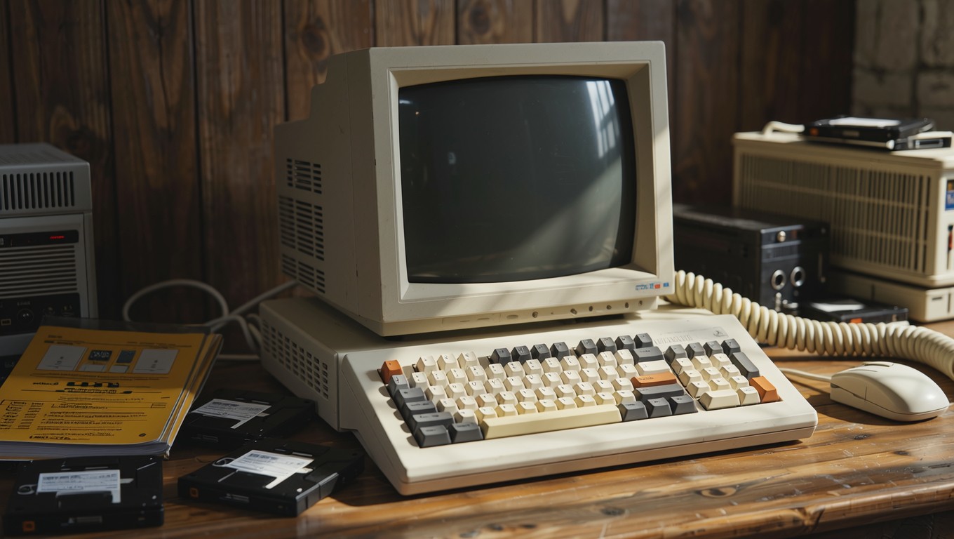 Free Retro Computer Workstation Image - Vintage, Computer, Retro ...