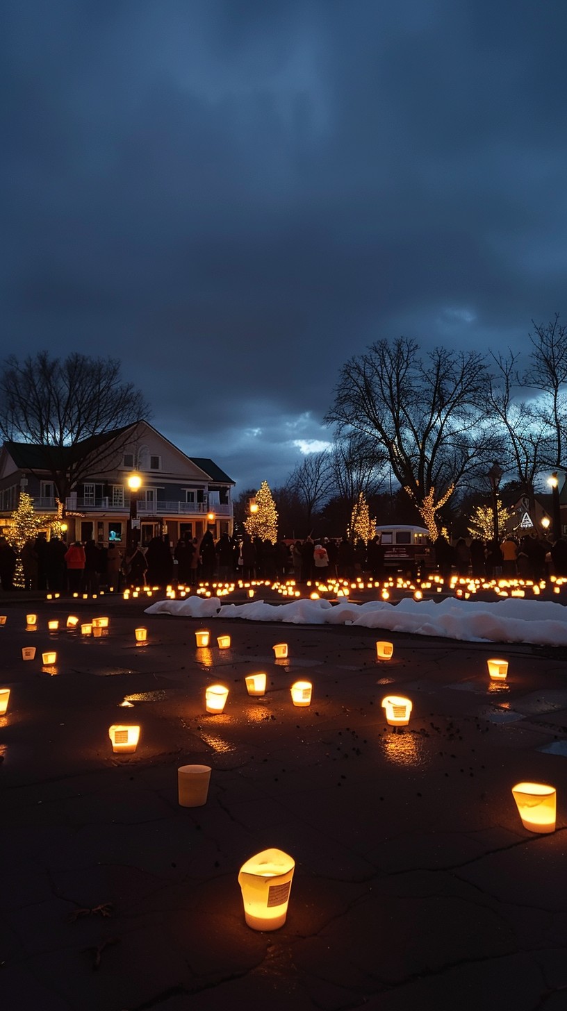 Luminary Weekend Download Evening Luminaria Display Image - Twilight, Neighborhood, Glow ...