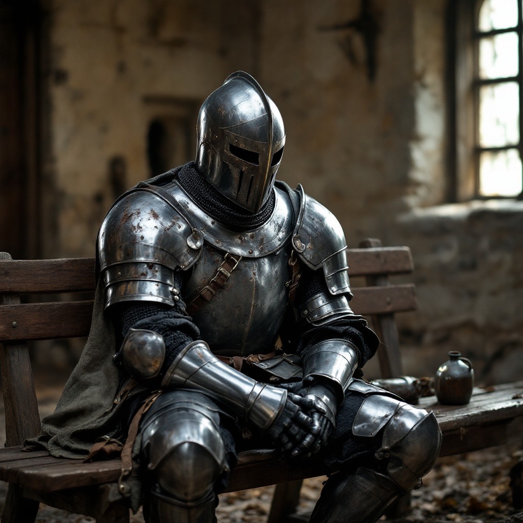 Free Knight At Rest Image - Knight, Armor, Medieval | Download at StockCake