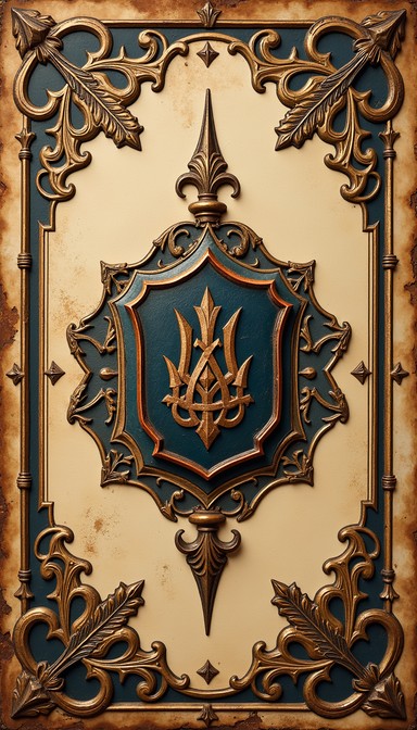 Download Ornate Royal Tryzub Image - Ukrainian, Emblem, Vintage | StockCake