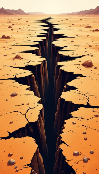 Free Earth Splits Open Image - Watercolor, Landscape, Crack | Download ...