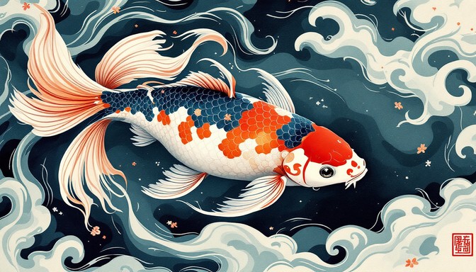 Free Graceful Koi Swimming Image - Koi, Fish, Oriental | Download at ...