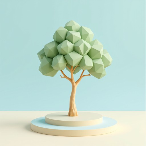 Free Geometric Tree Sculpture Image - Tree, 3d, Geometric | Download at ...