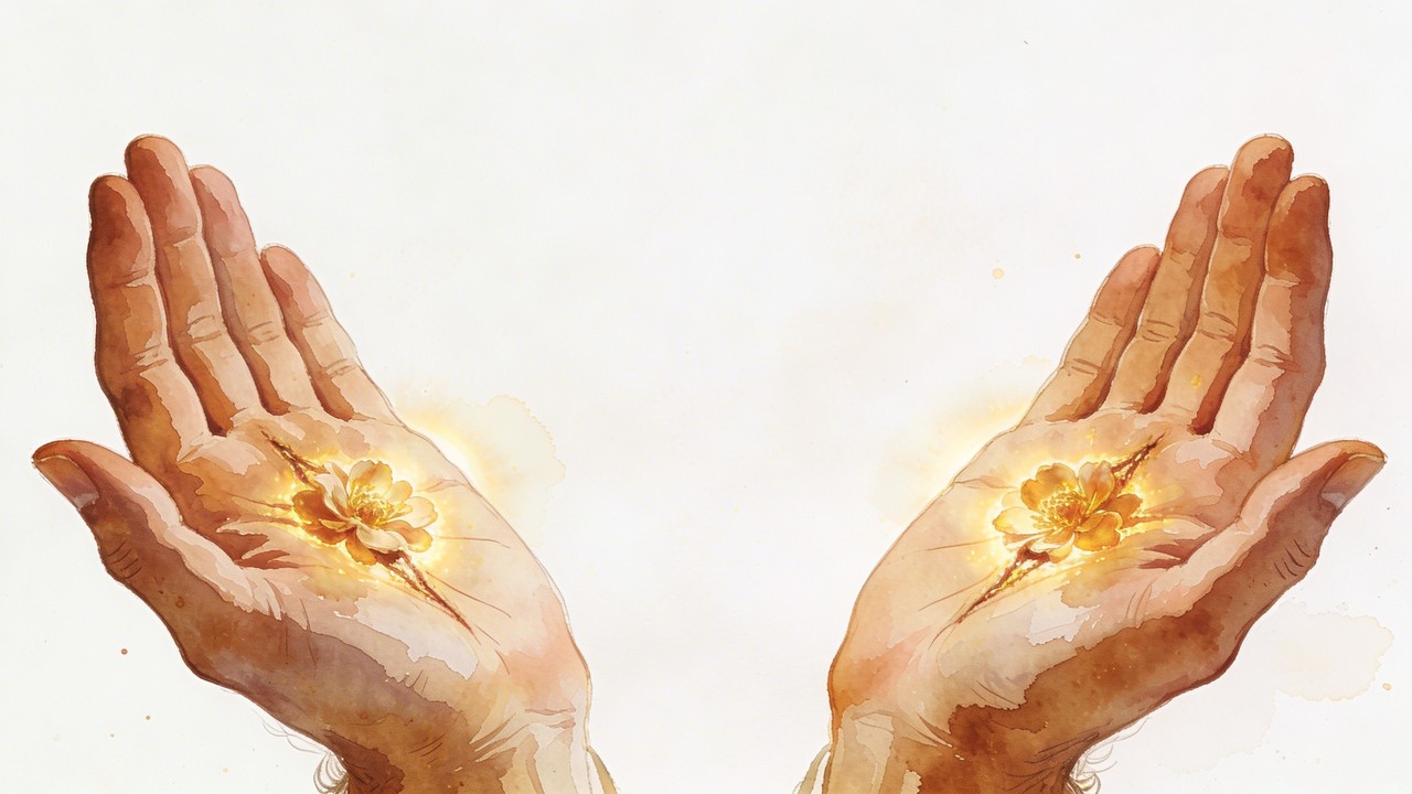 Free Sacred Offering Hands Image - Watercolor, Hands, Christ | Download ...