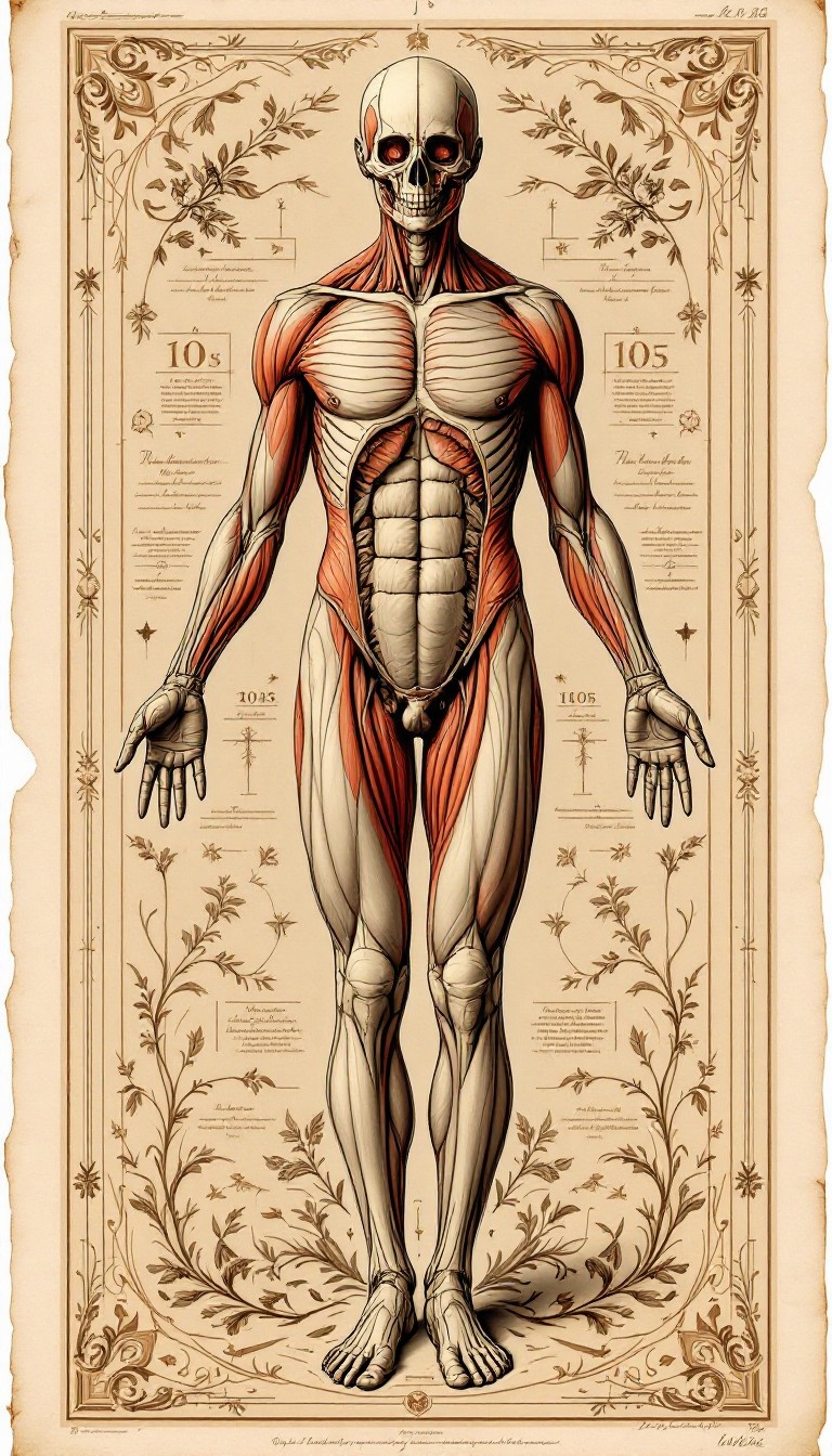 Muscle Study Evolution Free Classical Muscle Study Image - Anatomy, Renaissance, Medical ...