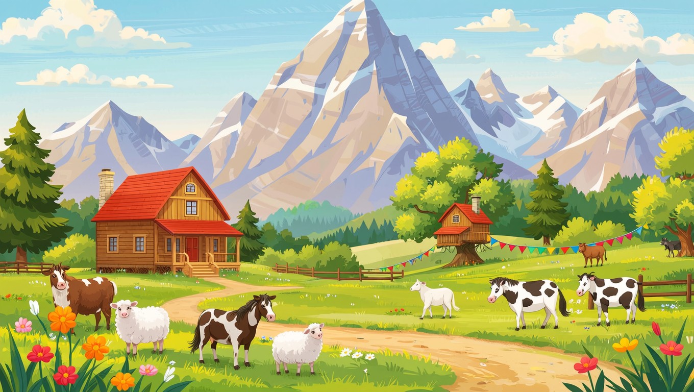 Free Storybook Mountain Ranch Photo - Ranch, Mountains, Farmhouse ...