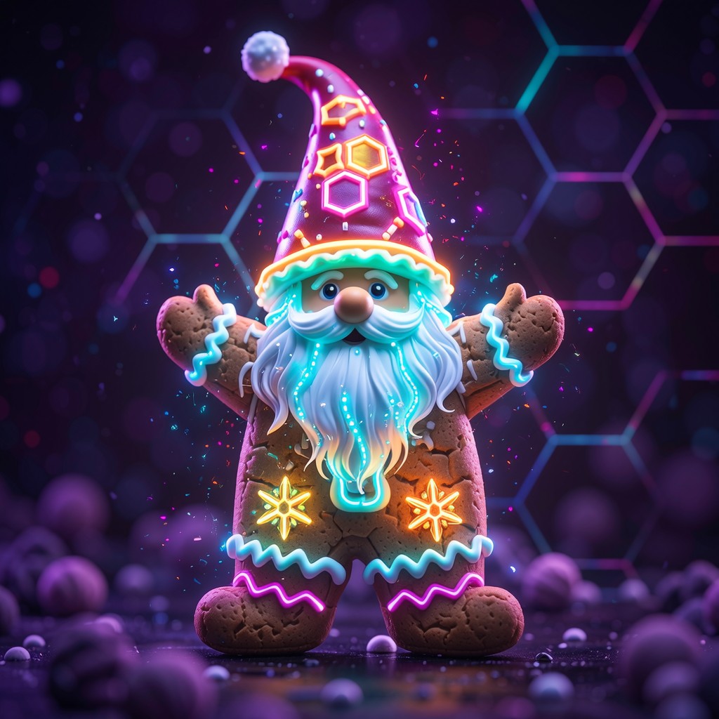 Free Cyberpunk Gingerbread Gnome Image - Gnome, Gingerbread, Cyberpunk ...
