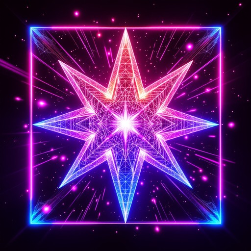 Free Neon Star Burst Image - Neon, Star, Holographic | Download at ...