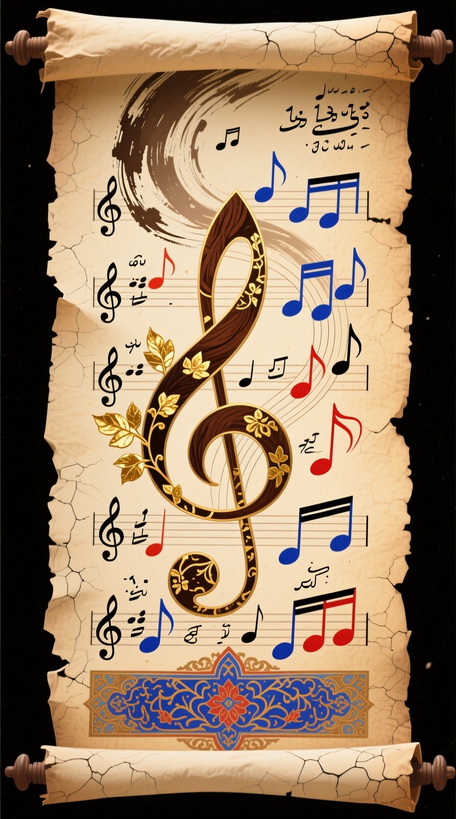 Free Ancient Music Scroll Image - Music, Vintage, Scroll | Download at ...