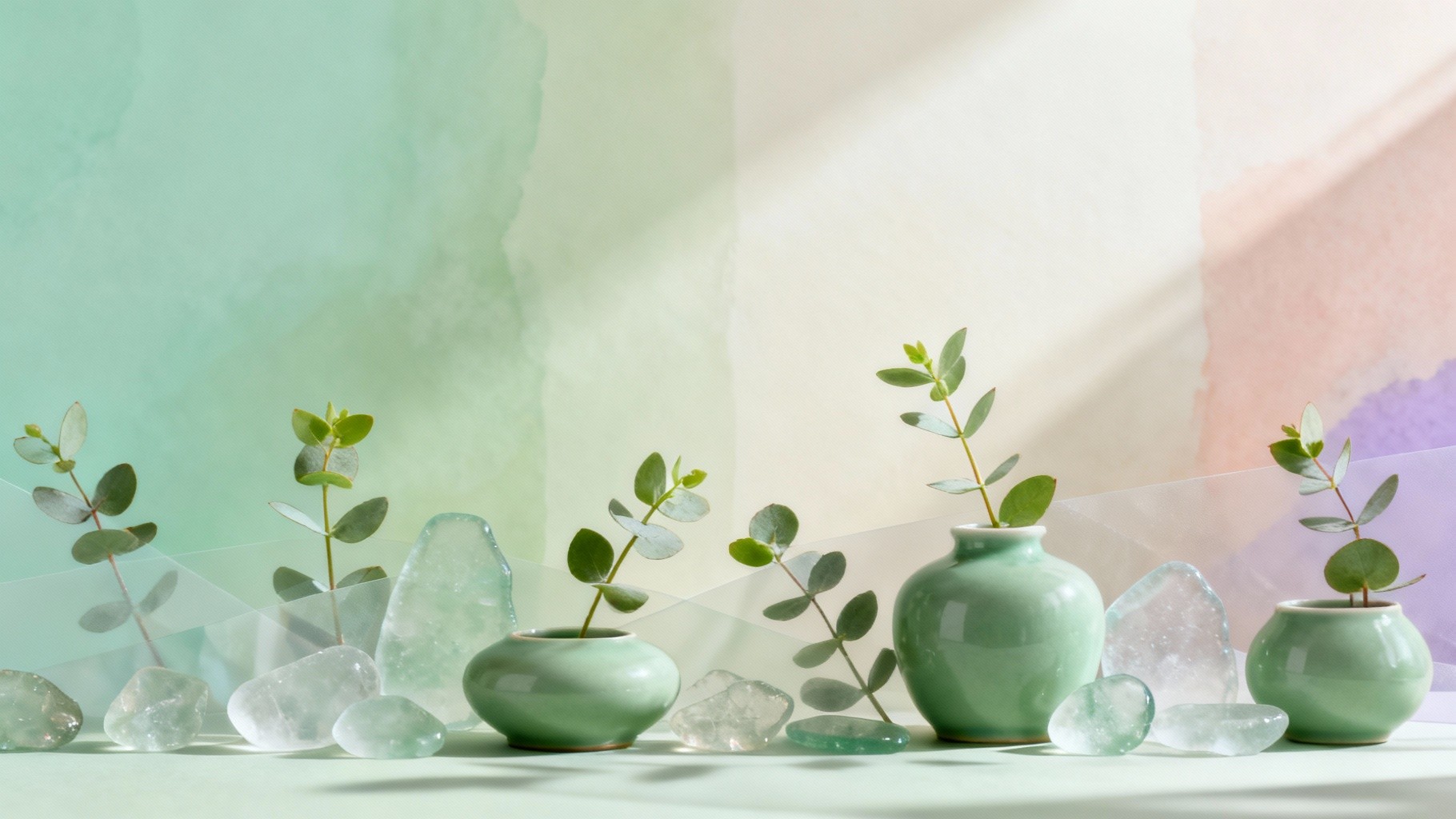 Free Botanical Crystal Serenity Image - Botanical, Crystals, Minimalist ...