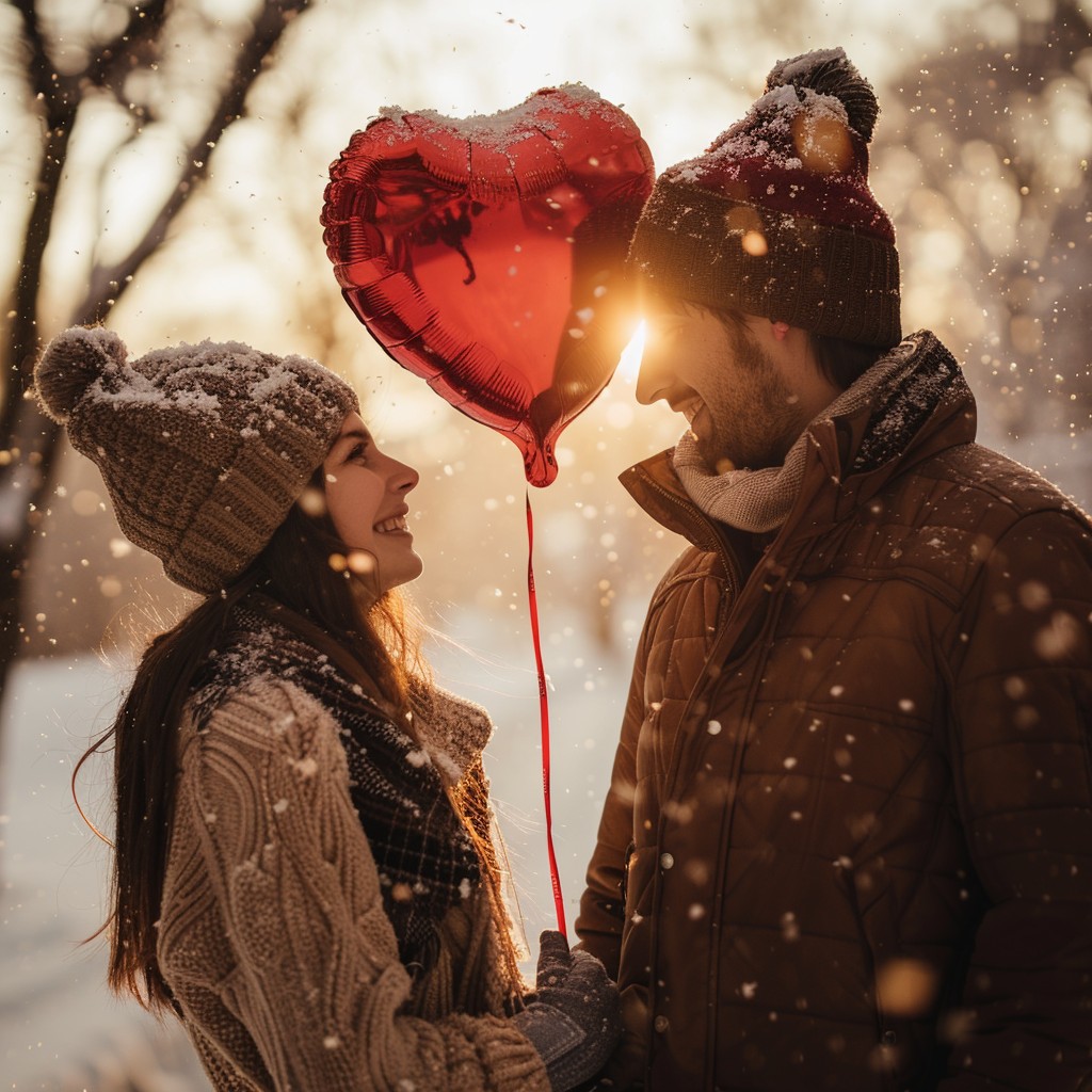 Free Romantic Winter Love Image - Couple, Love, Winter | Download at ...