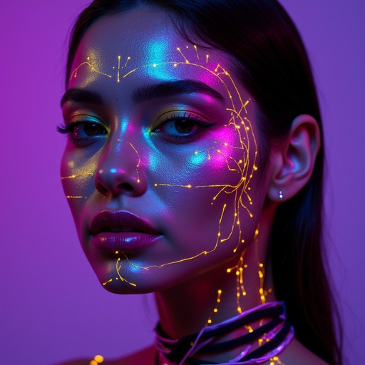Pyropunk Cosmetics Free Cyberpunk Makeup Glow Image | Download at StockCake