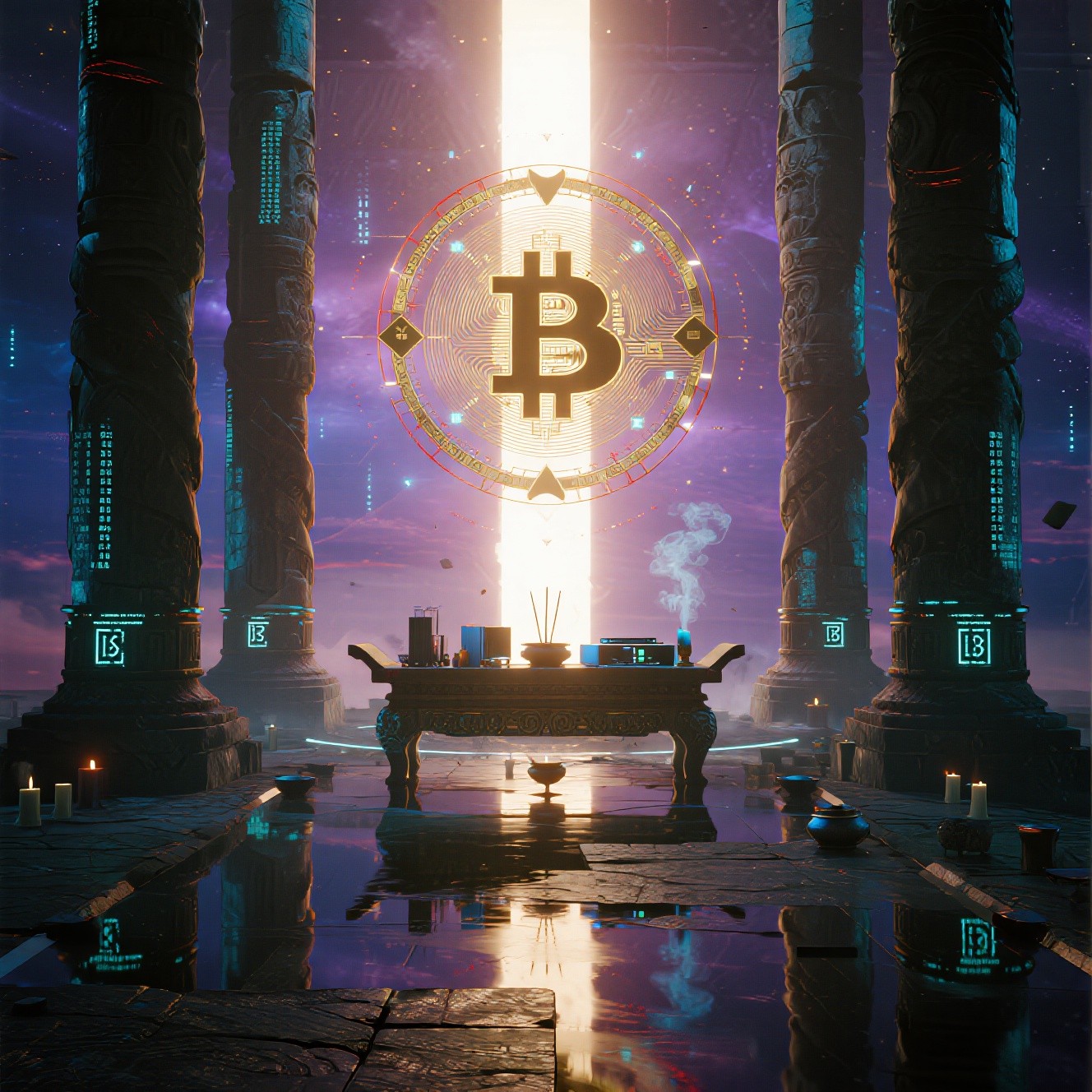 Free Crypto Cathedral Glows Image - Bitcoin, Gothic, Cathedral | Download  at StockCake
