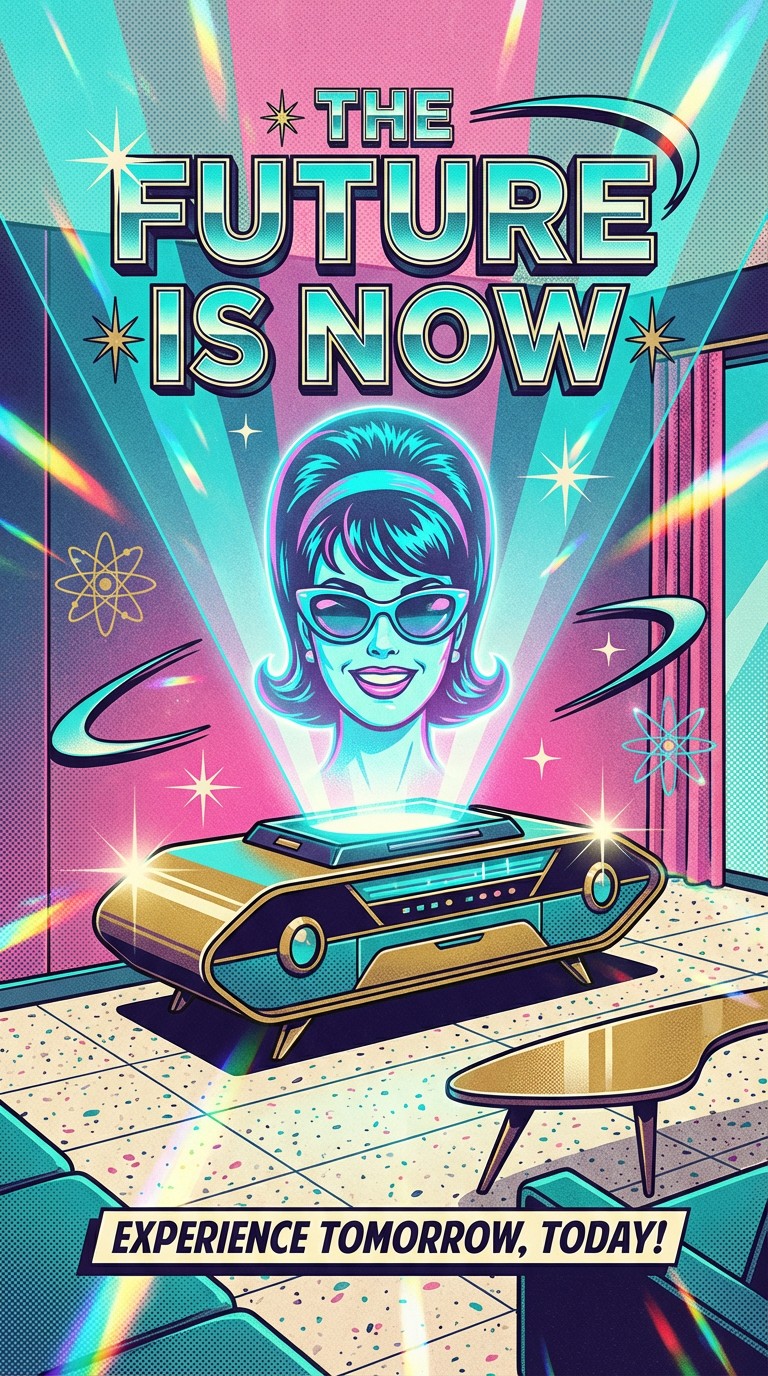 Free Retro Future Vision Image - Retro, Futuristic, Hologram | Download ...