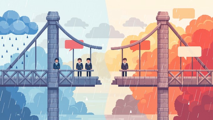 Free Dialogue Across Divide Image - Bridge, Divided, Communication ...